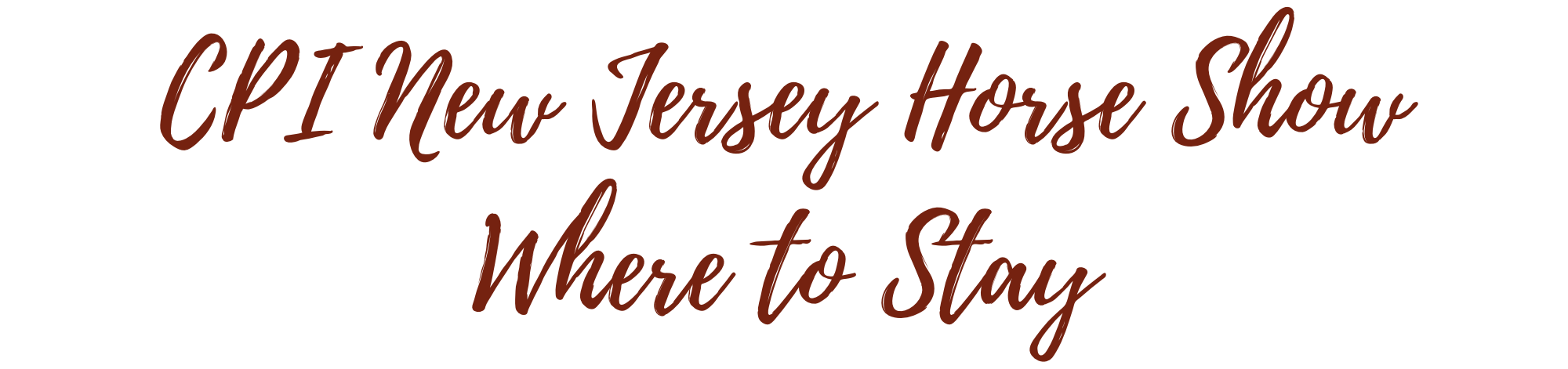 CPI New Jersey Where to Stay